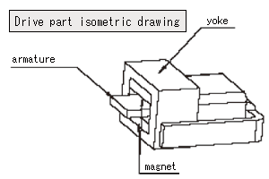 Drive part isometric drawing
